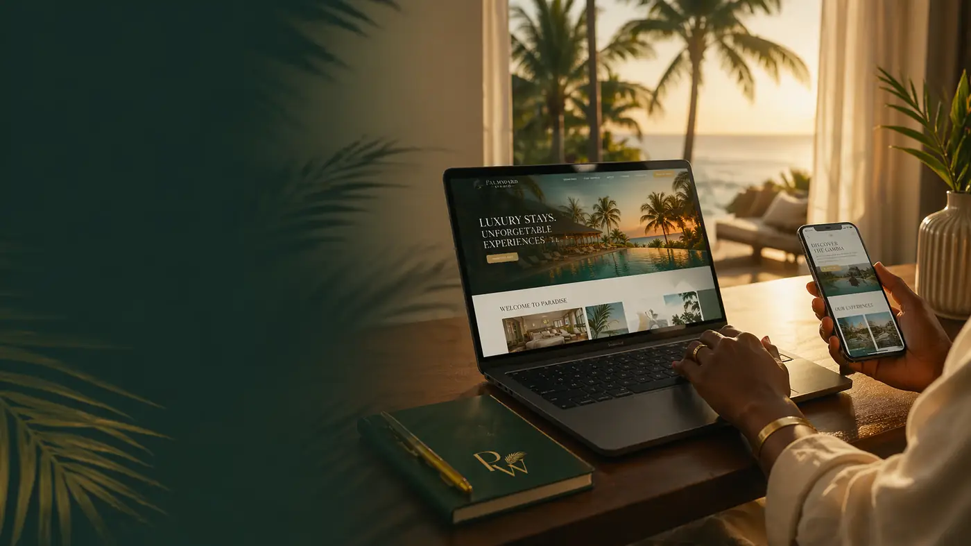 Business planning in a tropical luxury setting
