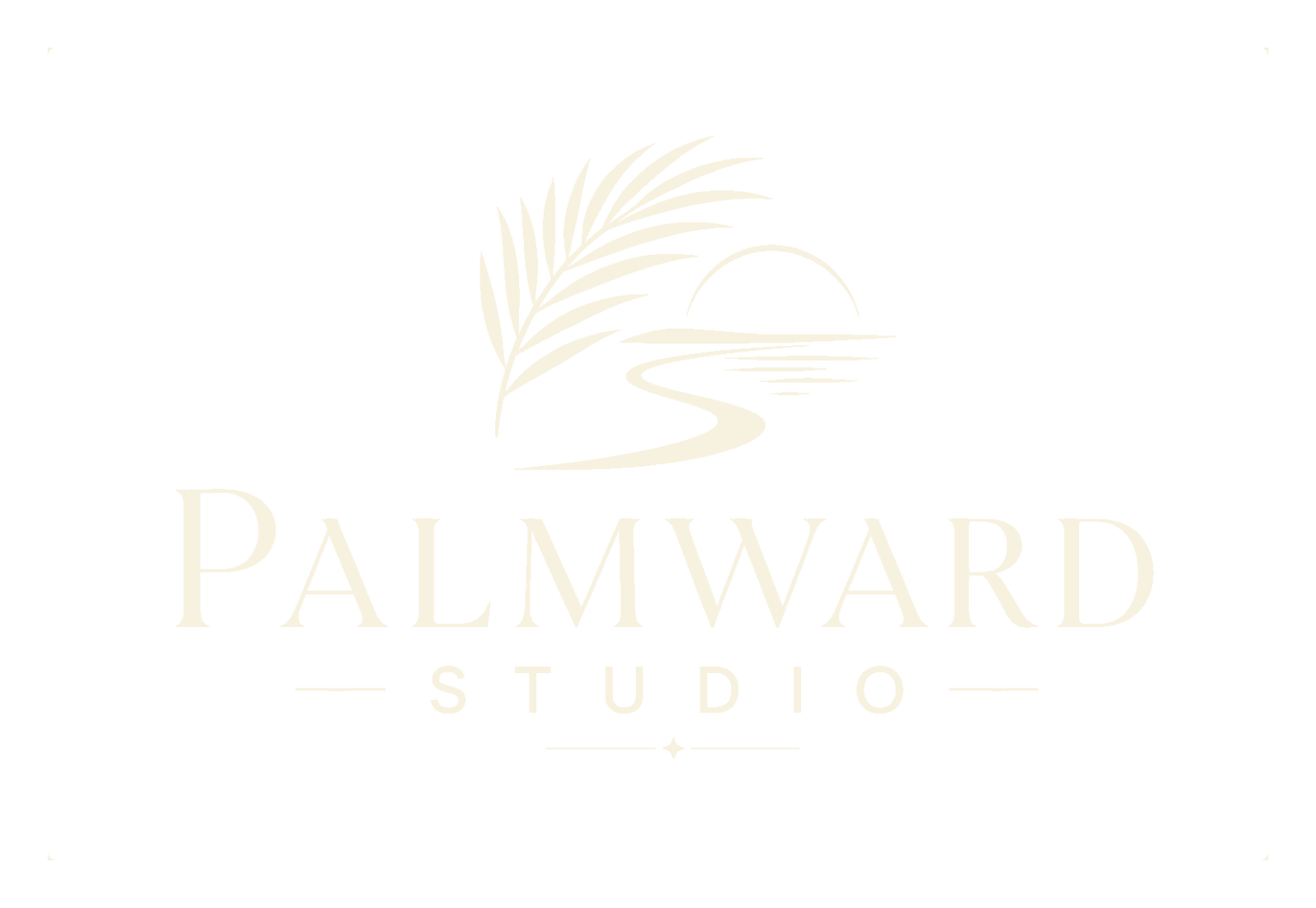 Palmward Studio logo on dark background