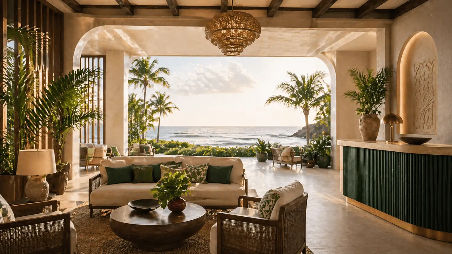 Ocean View Room lounge atmosphere