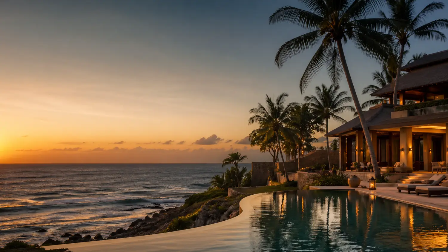 Beachfront Villa serene scene